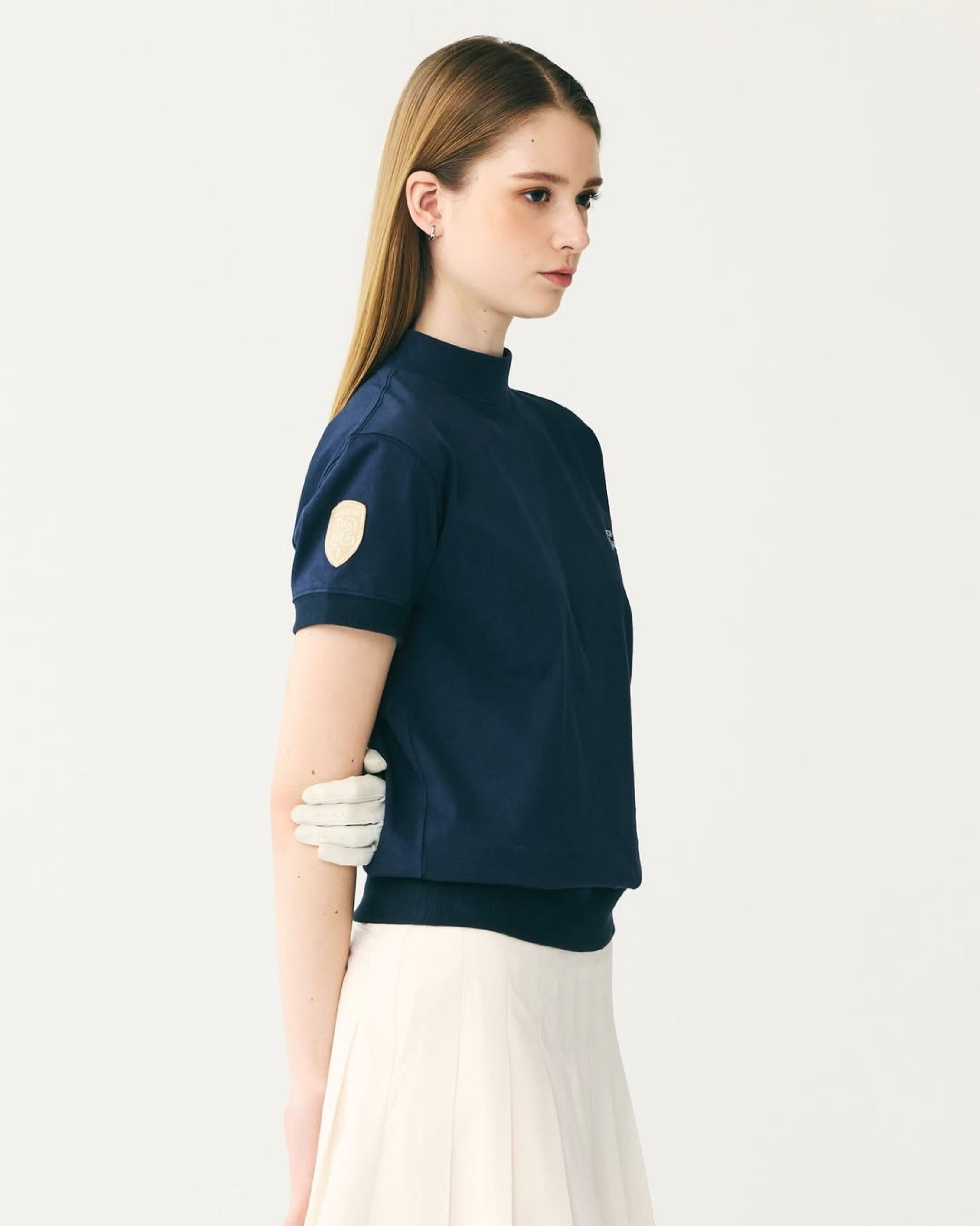 Short Sleeves Mock NAVY（ショートスリーブモック ネイビー） – Touch
