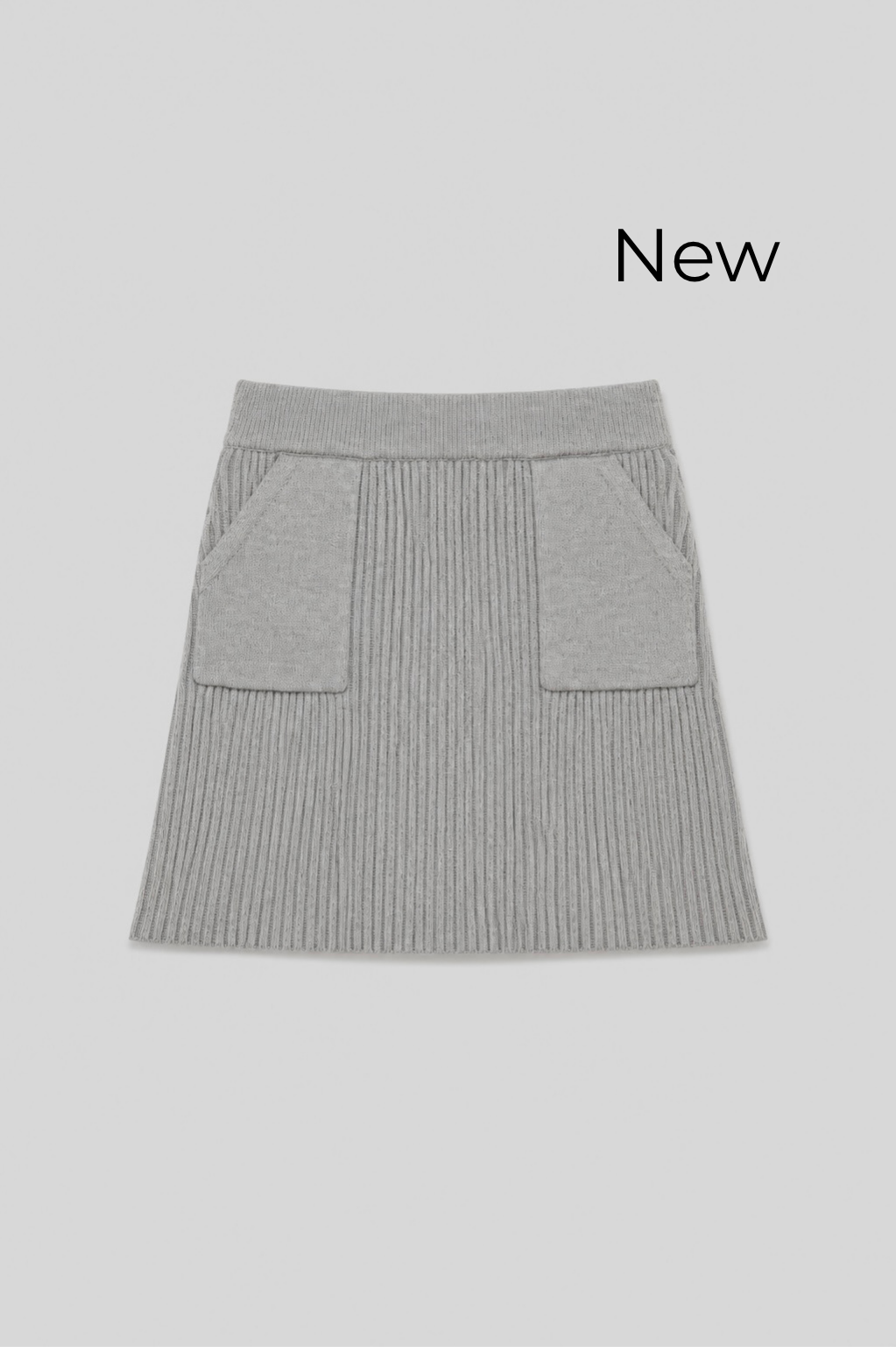 Clarté Knit Skirt (GRAY)