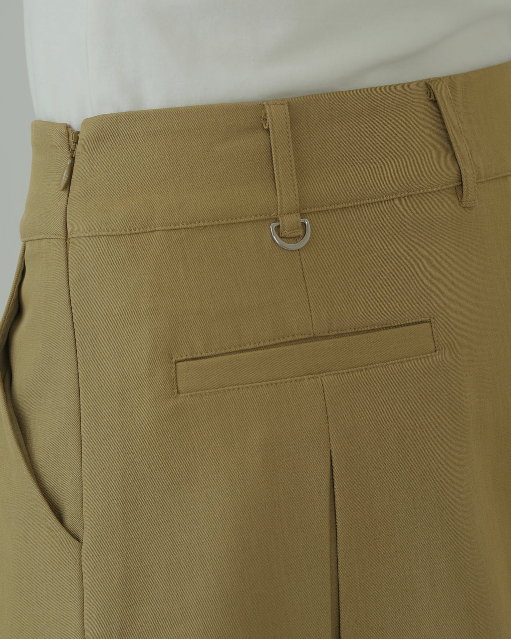 Side pleats skirt (BEIGE)
