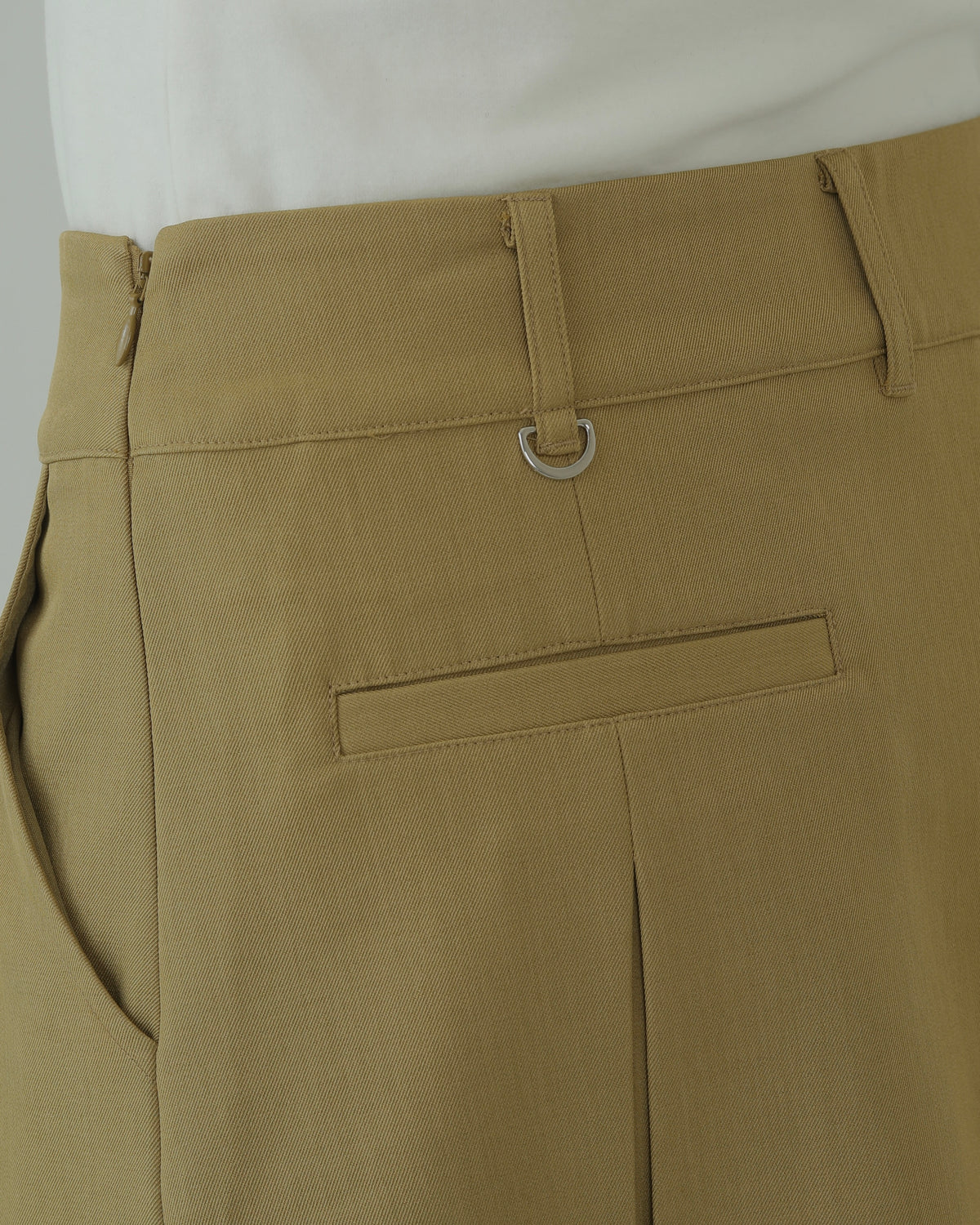 Side pleats skirt (BEIGE)