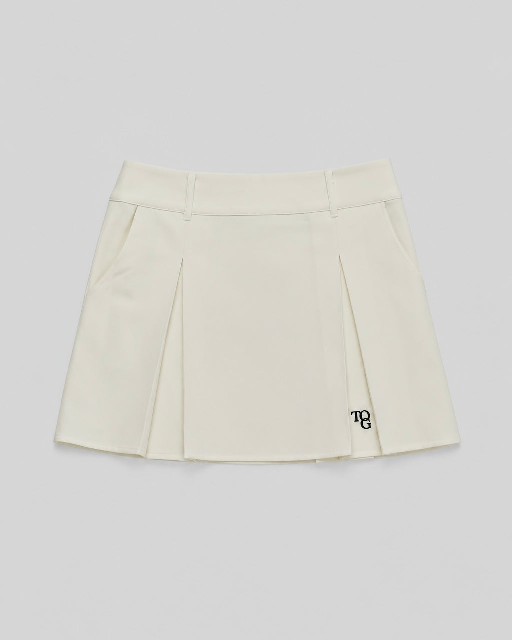 Side pleats skirt (WHITE)