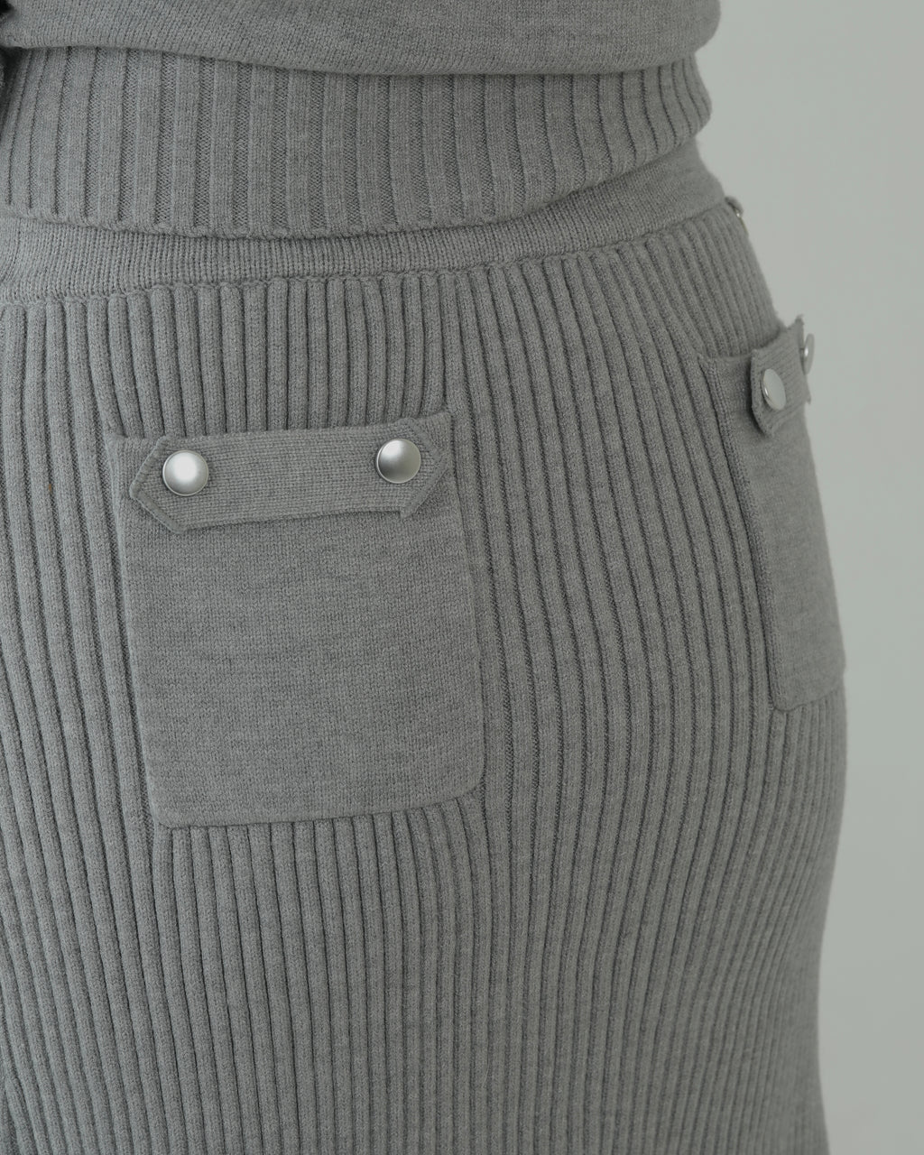 Clarté Knit Skirt (GRAY)