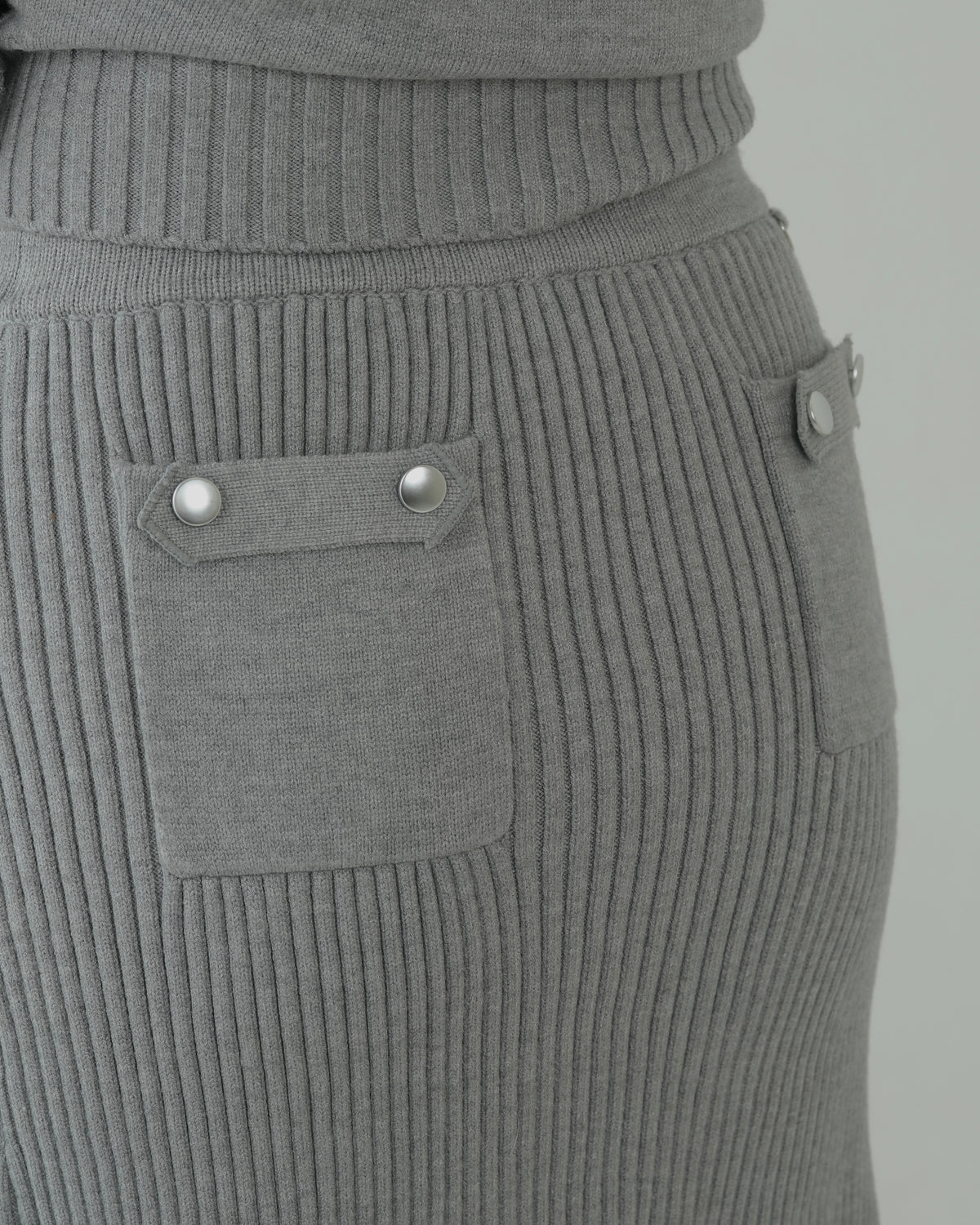Clarté Knit Skirt (GRAY)