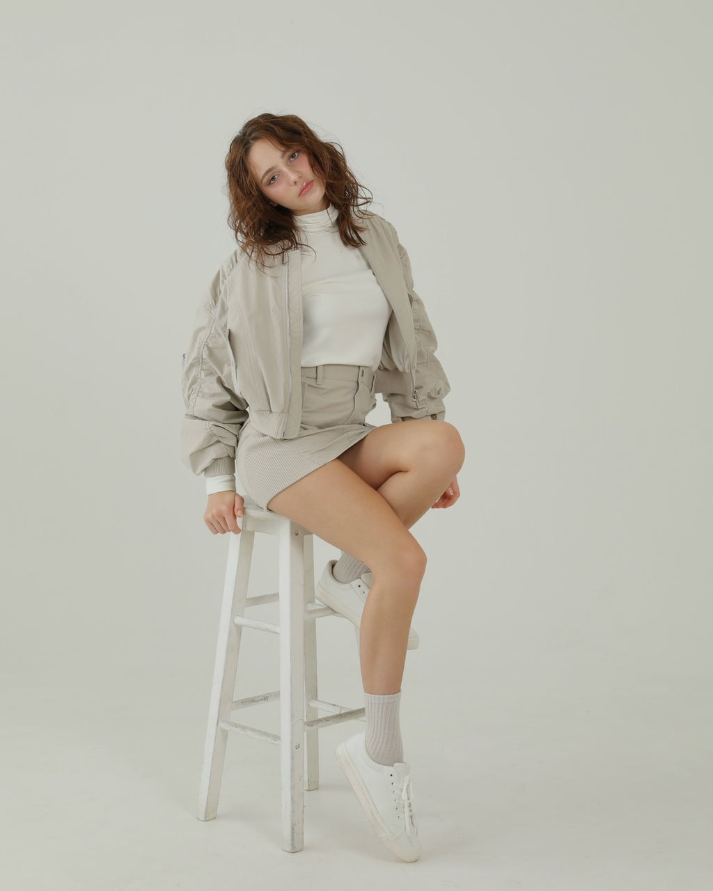 Bise Utility Jacket
(GREIGE)