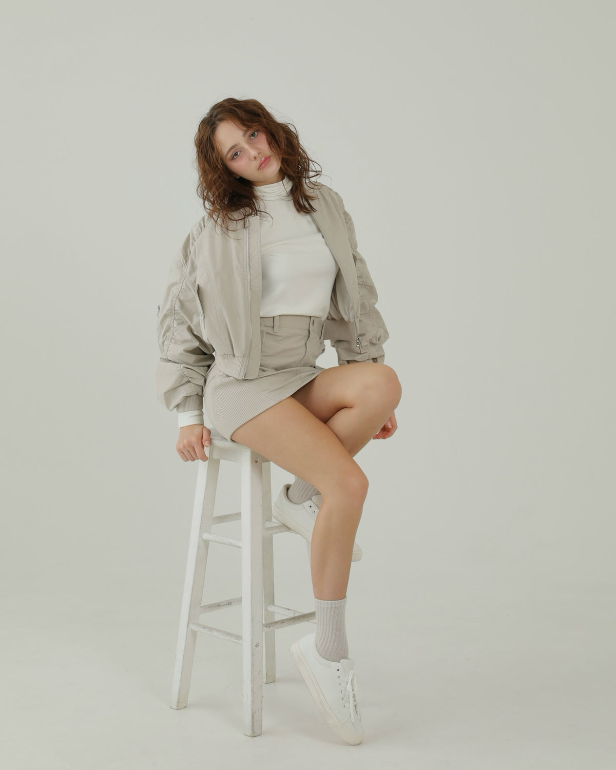 Bise Utility Jacket
(GREIGE)
