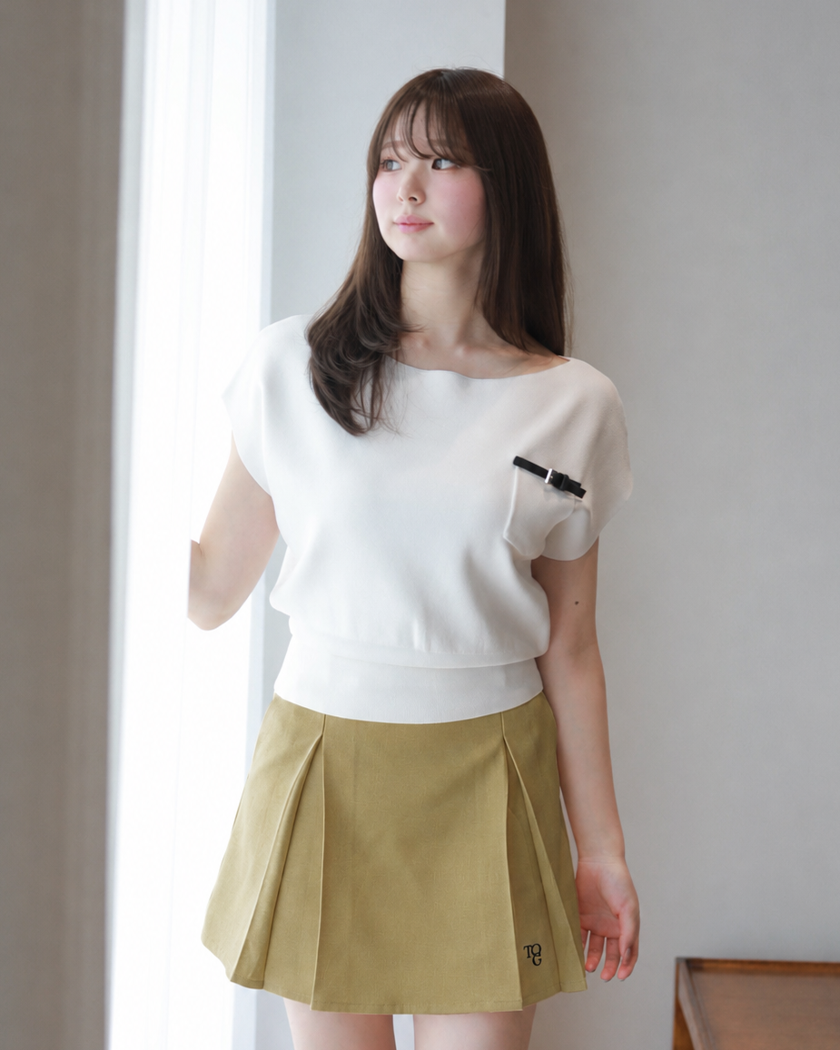 2way layered knit set (WHITE)