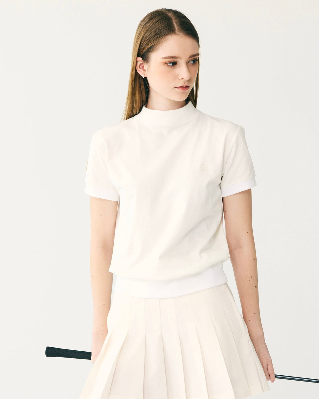 Short Sleeves Mock | OFF WHITE