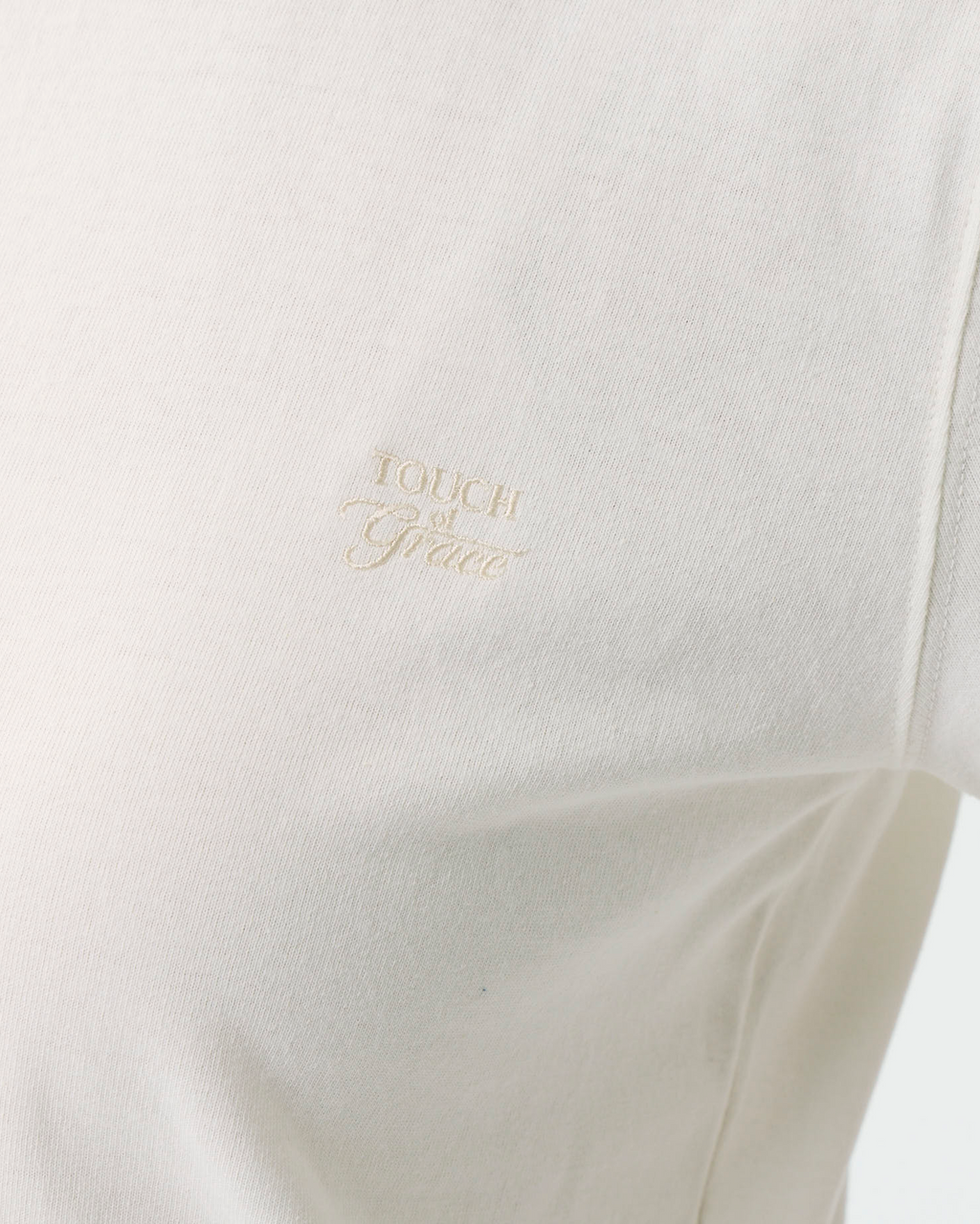 Short Sleeves Mock | BEIGE